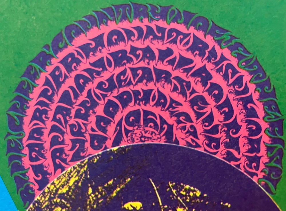 Avalon Ball Handbill Postcard COUNTRY JOE BLUE CHEER 1967 Art: Thomas Weir