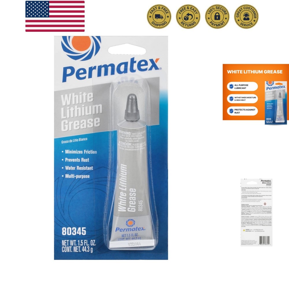 80345 White Lithium Grease, 1.5 oz.