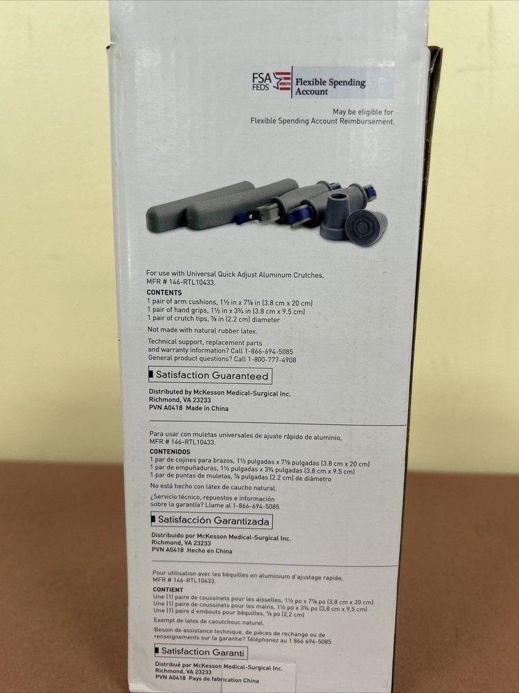McKesson Crutch Accessory Kit, Ref: 146-RTL10395