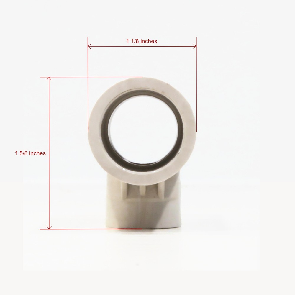 (10-Pack) PVC Tee Fitting 1/2" Reducing Threaded Poultry Bird Water Drinker Cup