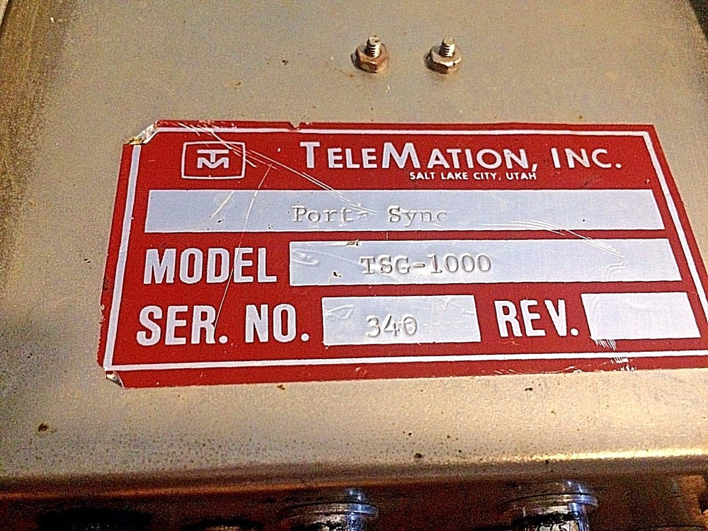 Telemation Porta-Sync EIA Synchronizing Generator TSG-1000