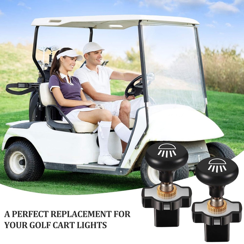 HESTYA 3 Pieces Golf Cart Light Switch Push Pull 12 Volt for...