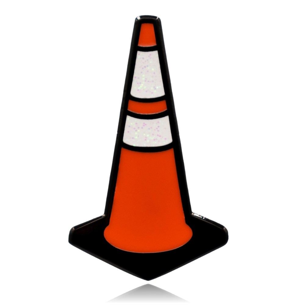 Traffic Cone Hard Enamel Pin