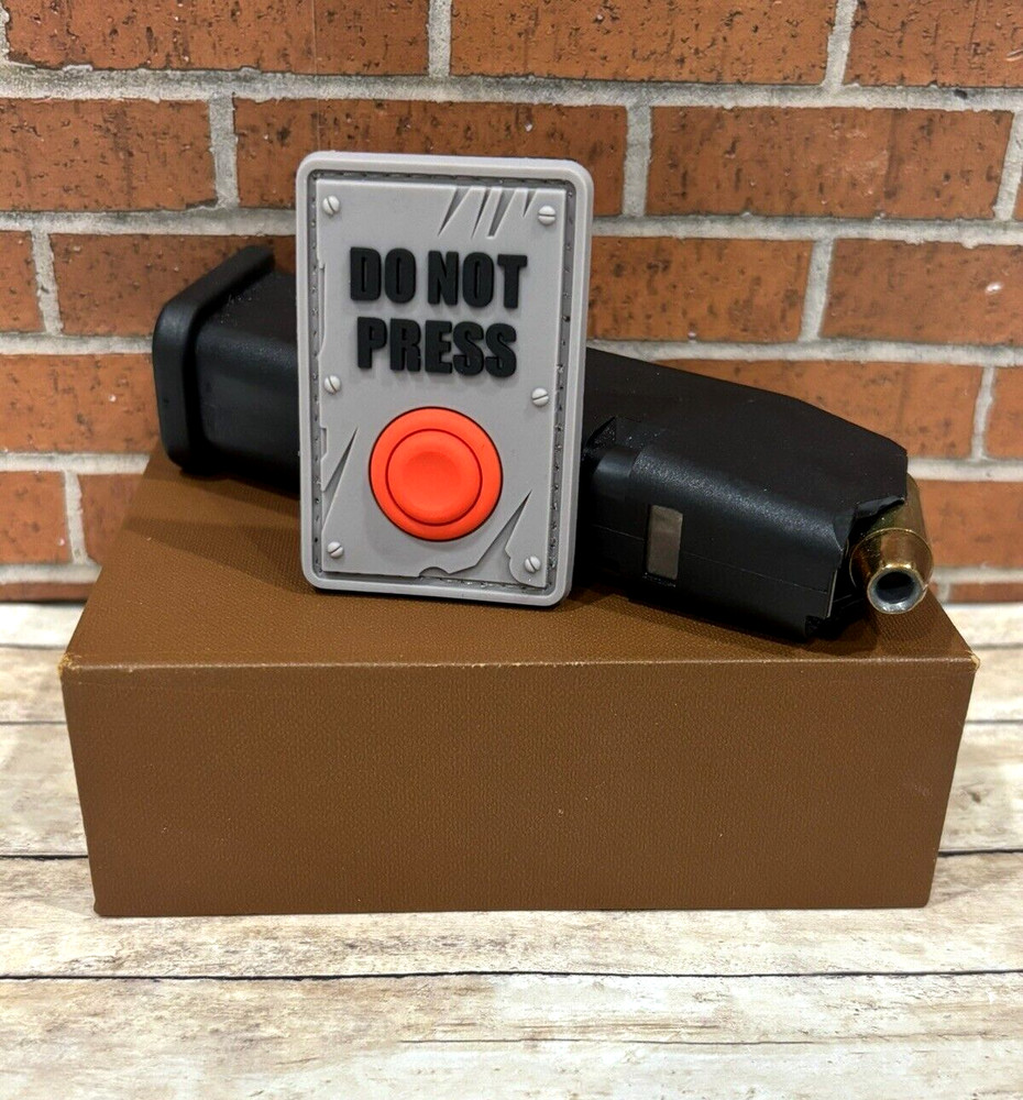 Tactical PVC Patch - Do Not Press My Button Patch - Morale Funny Gun Patch