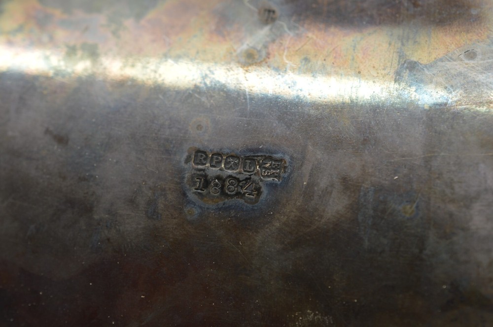 Victorian Robert Pringle Silver Plated Footed Toast Letter Rack Slots Ball Feet