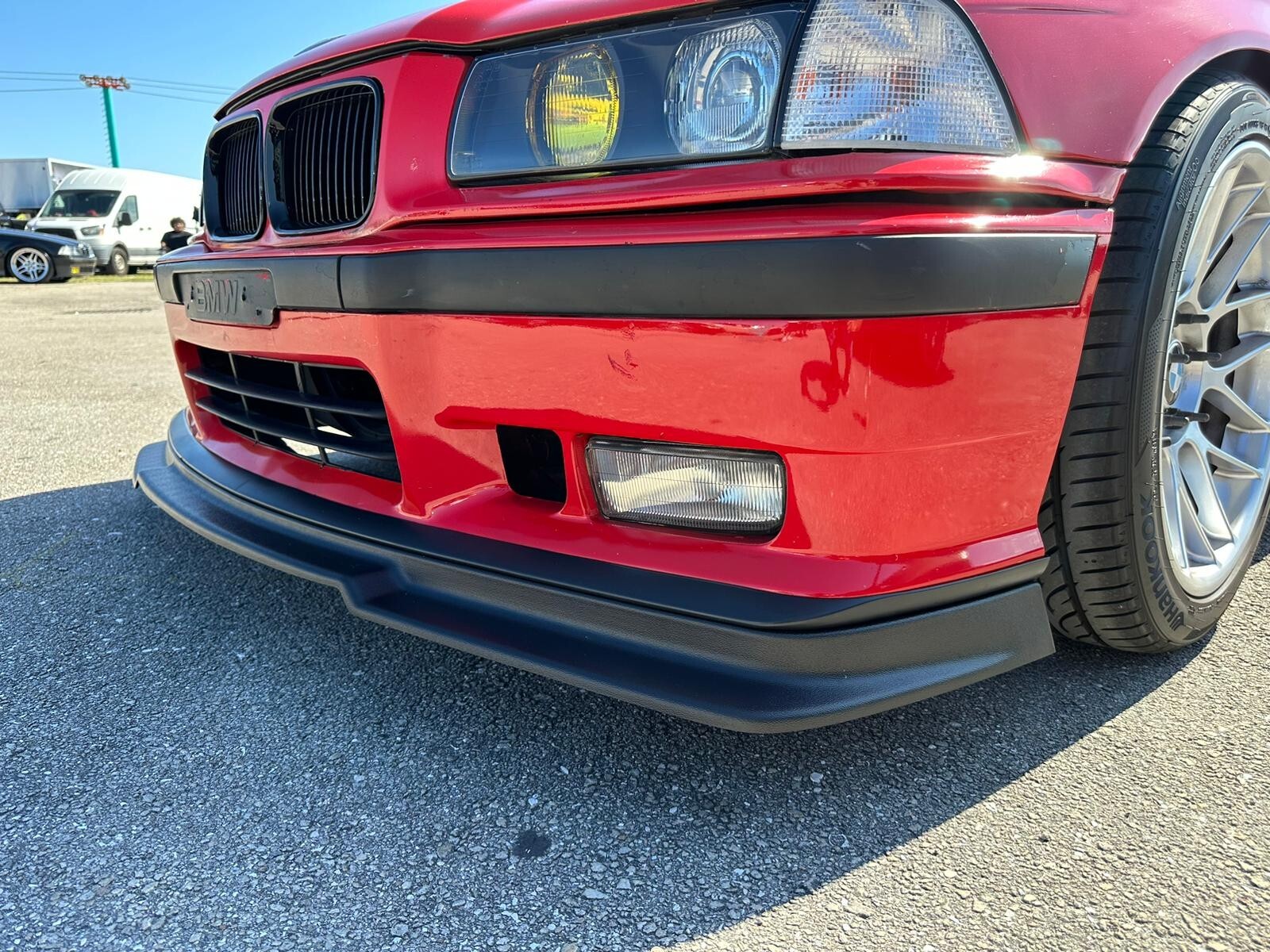 BMW E36 M3 front splitter lip spoiler textured abs plastic