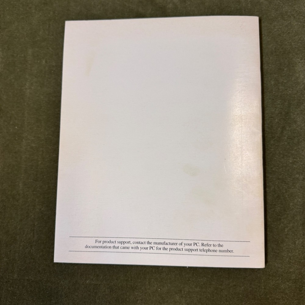 Microsoft MS DOS 6.22 Operating System Upgrade User Guide Book