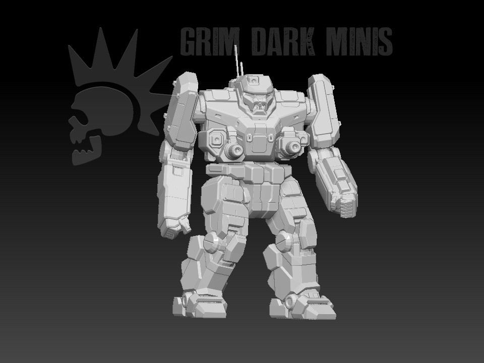 Banshee - BT proxy mech MWO Tech 1/265 Battle Scale