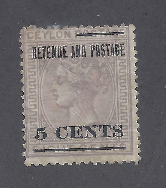CEYLON 124  MINT HEAVY  HINGED OG