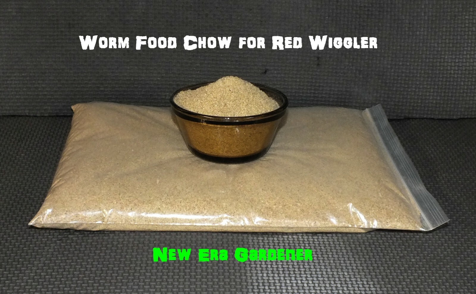 Worm Food Chow for Red Wiggler, Night crawler powder food "NEW ERA Gardener"