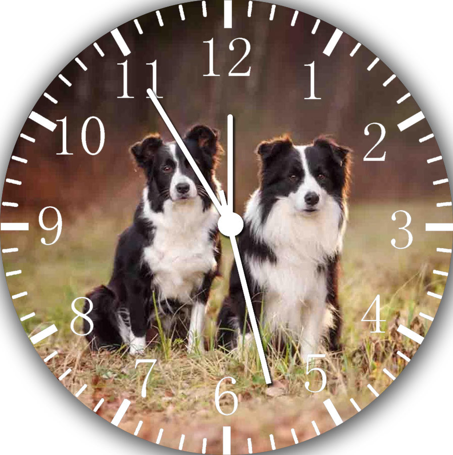 Border Collie Wall Clock F42
