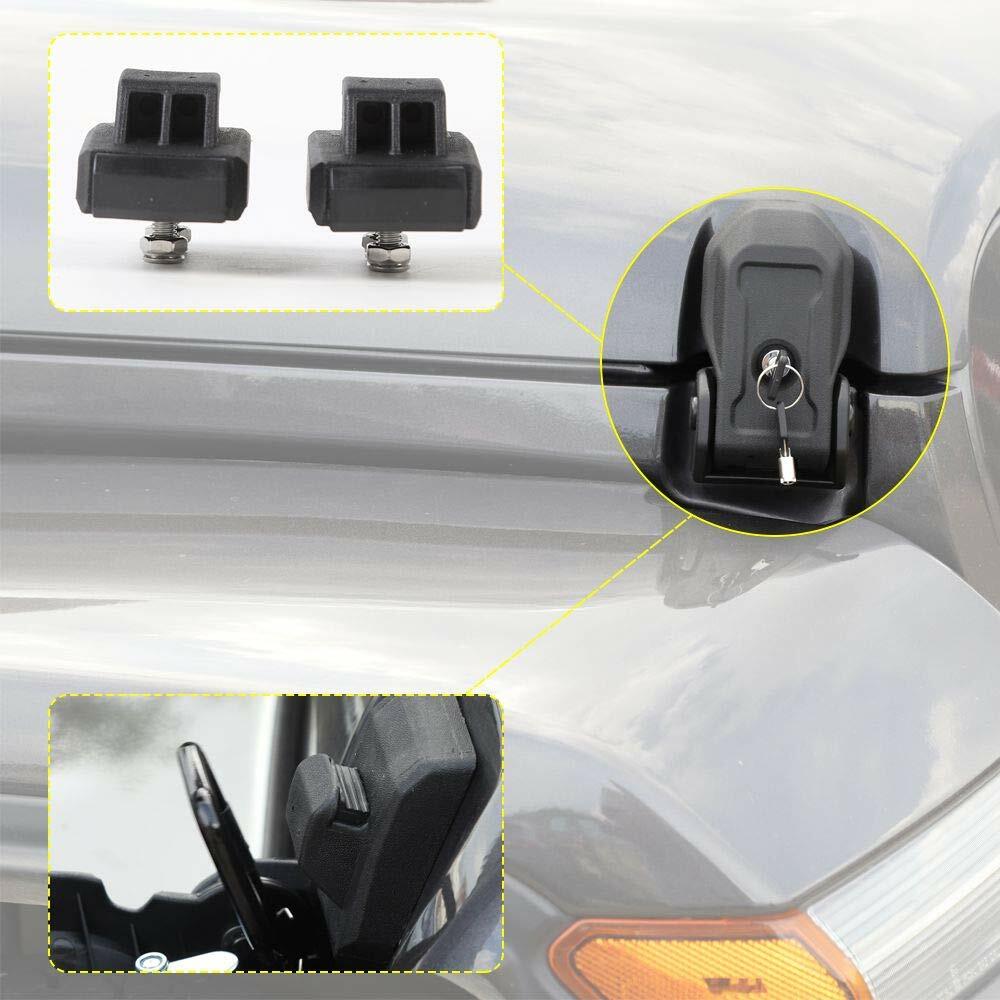 Locking Hood Latch Hood Catch with Lock for 2018-2023 Jeep Wrangler JL JLU JT