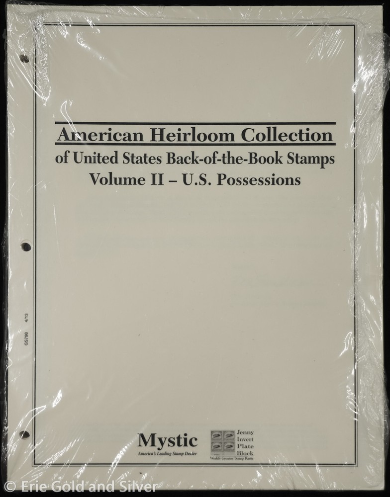 Mystic US Back of the Book Stamps Volume I & II Sheet Pages | New Sealed