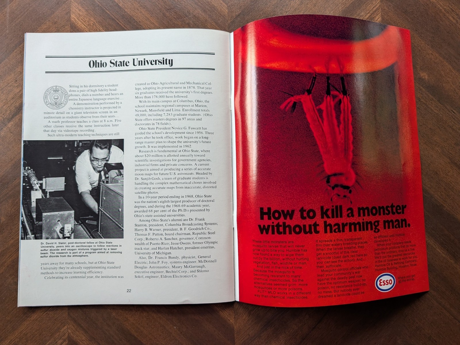 Vintage 1970 Oilways Esso Magazine Humble Oil & Refining Company No 3 Feat JAARS