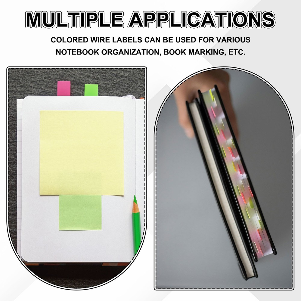 Cable Labels, 20Pcs Waterproof Cable Tag Writable Wire Labels, Green