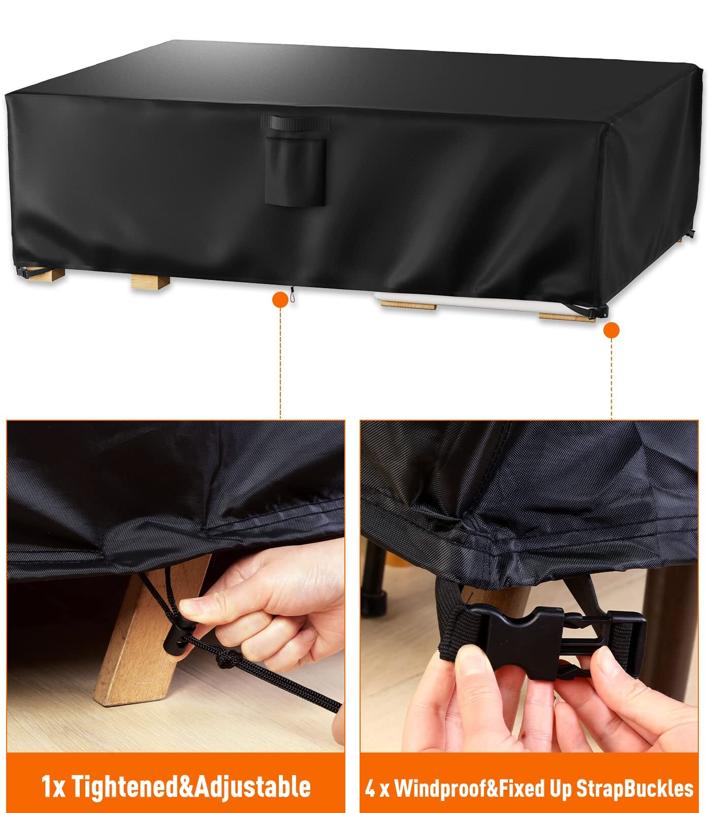 Patio Furniture Covers, Outdoor Furniture Cover Waterproof, Outside Table and Ch