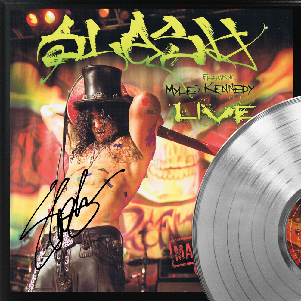 Slash Silver LP Record Signature Display