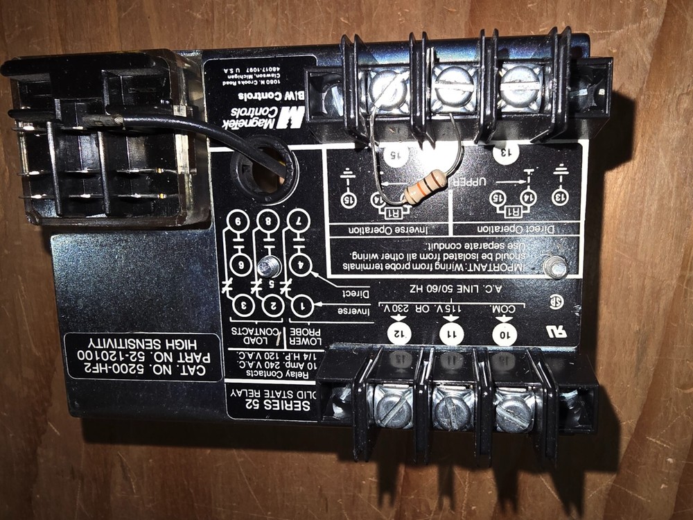 B/W CONTROLS SERIES SOLID STATE RELAY CAT NO.  5200-HF2 Part No. 52-120100