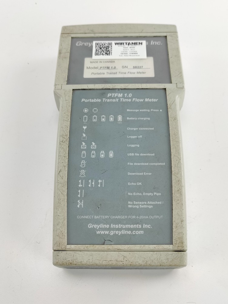 Greyline PTFM 1.0 Transit Time Flow Meter w/case