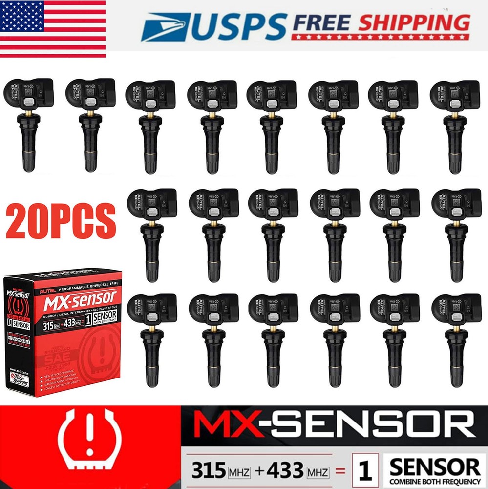 1-20PC Autel TPMS MX-Sensor Programmable Pressure 315MHz 433MHz Universal Sensor