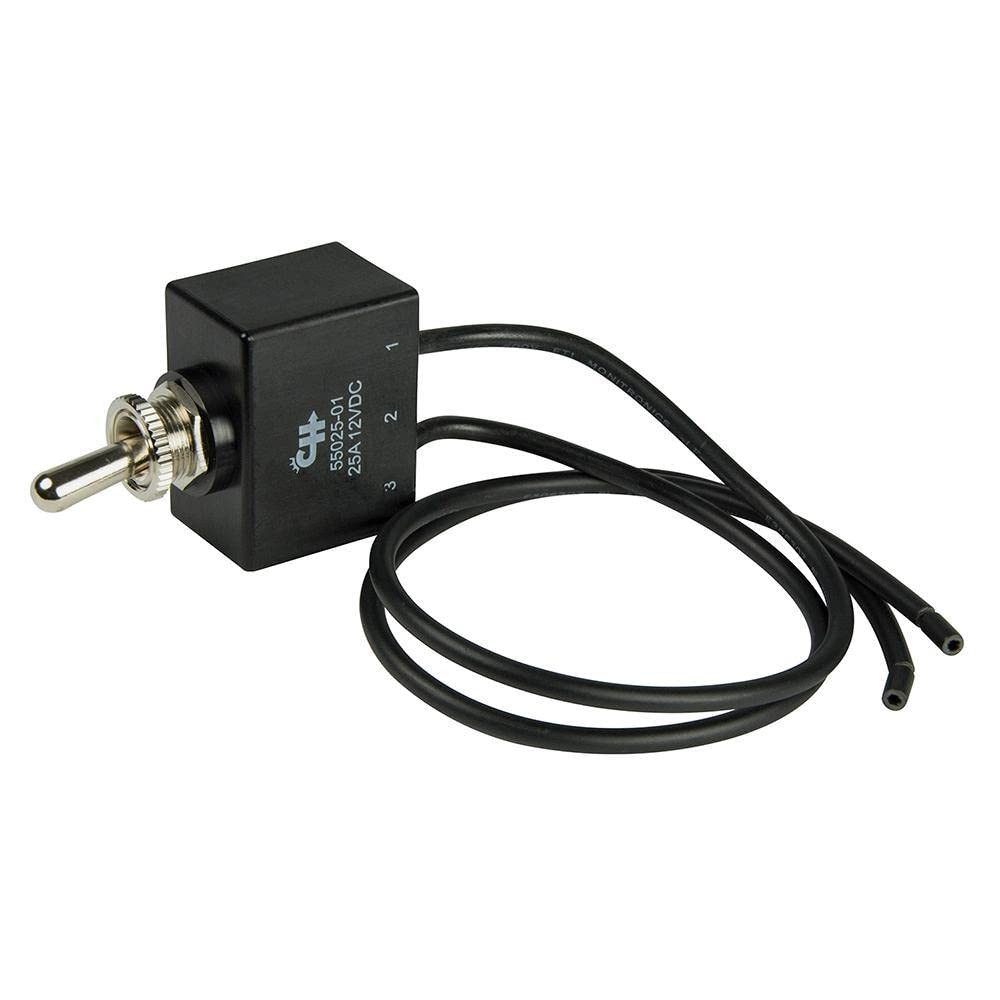 1002006 SPST Sealed Toggle Switch With Wire Leads - Off/(On)
