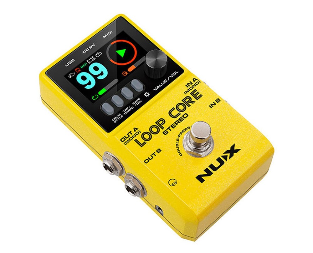 NUX Loop Core Stereo Looper Pedal w/ MIDI and Drum Patterns