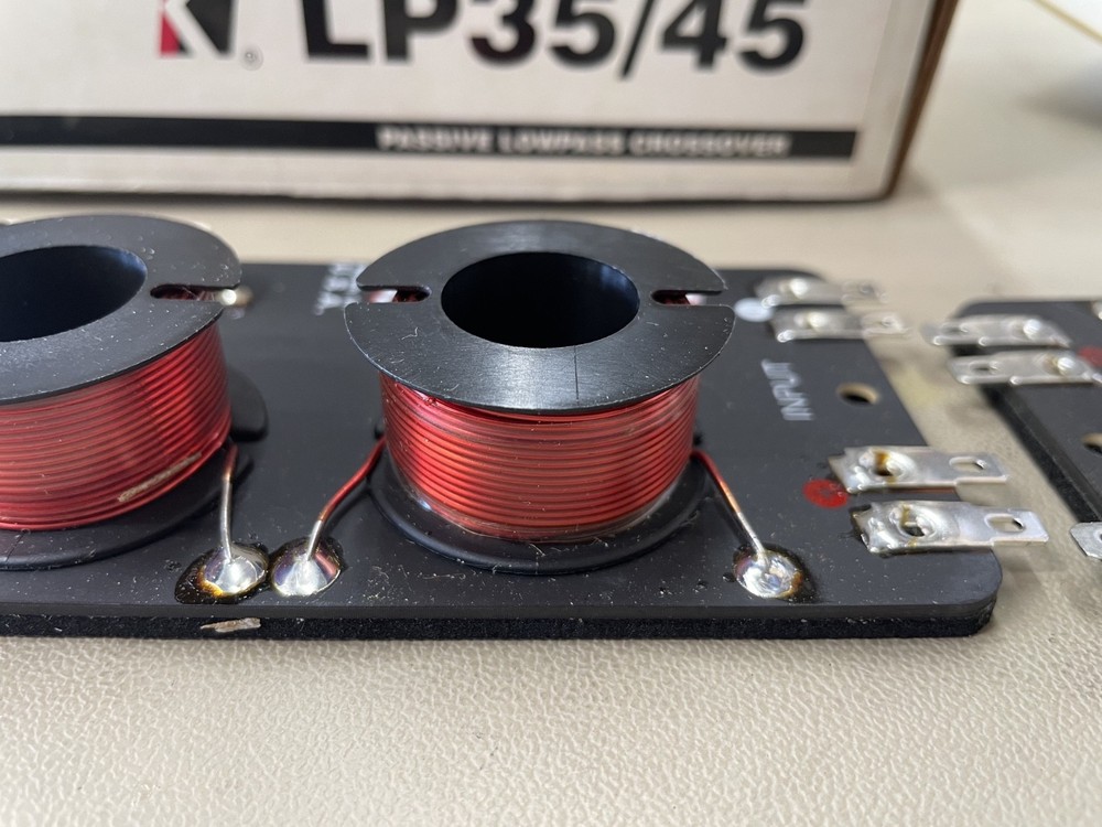 Old School Kicker LP35/45 Midrange Passive Lowpass Crossover, Pair, NOS #330
