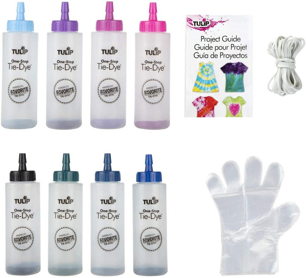 One-Step Tie-Dye Kit Celestial, Large Party Activity, Permanent Fabric Dye, Vibr