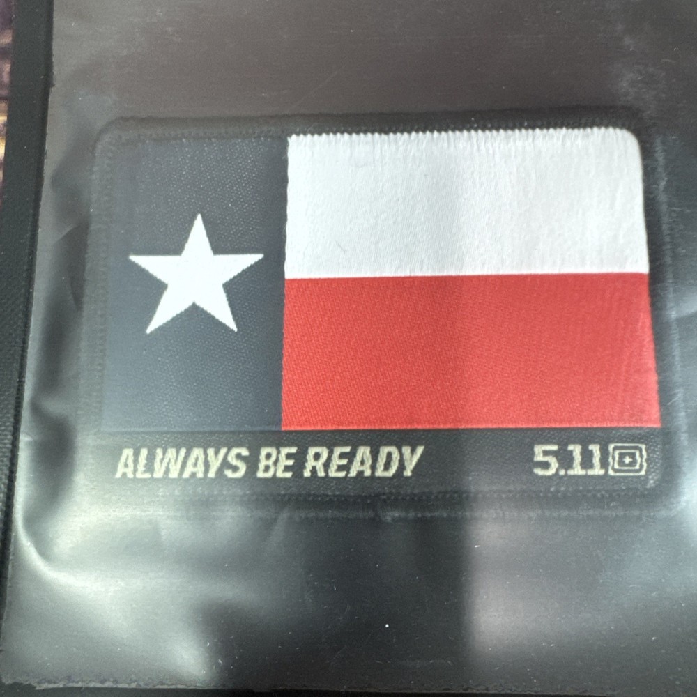 5.11 Tactical “Always Be Ready” Texas State Flag Patch NEW