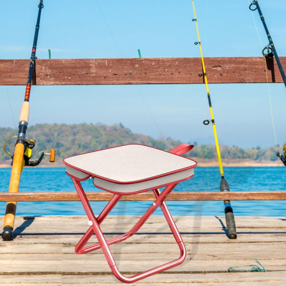 Folding Stool Practical Folded Fishing Chair for Train Travel Barbecue Beach