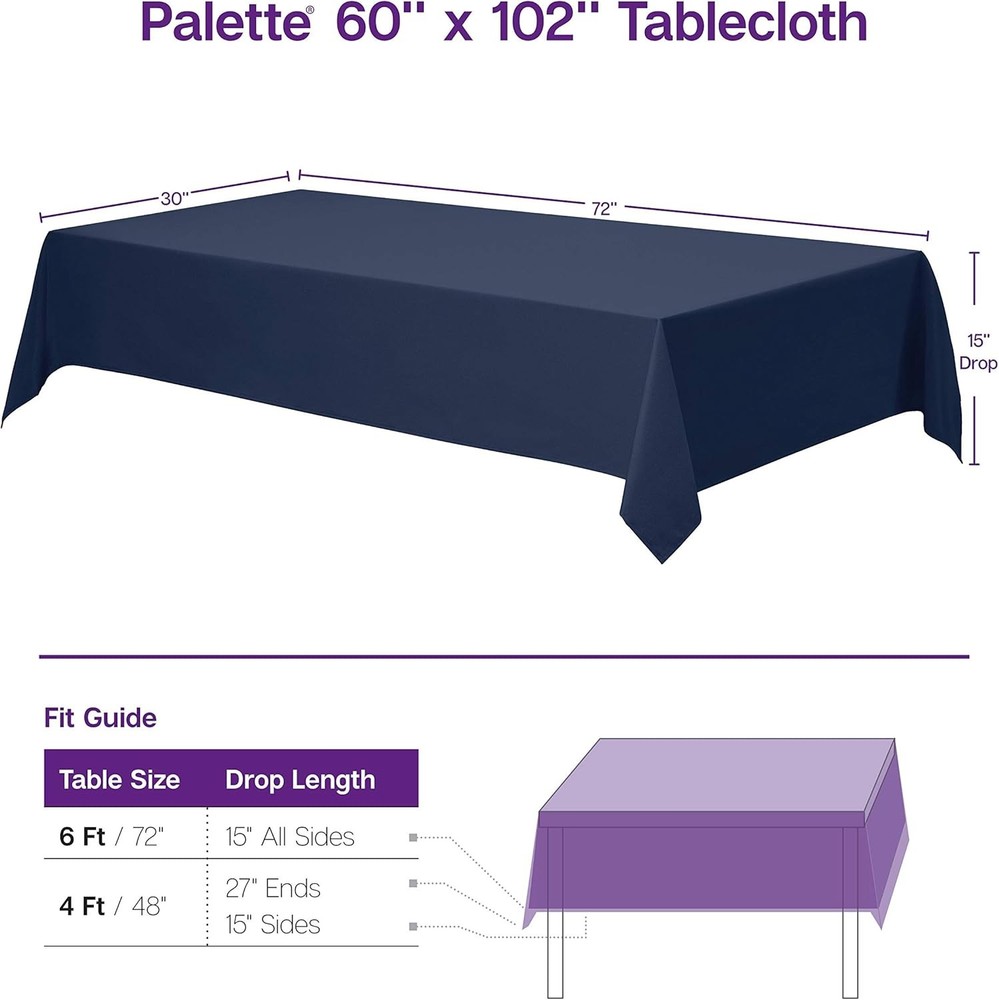 Gee Di Moda Rectangle Tablecloth - 60 x 102" x 60" (Rectangular), Caribbean