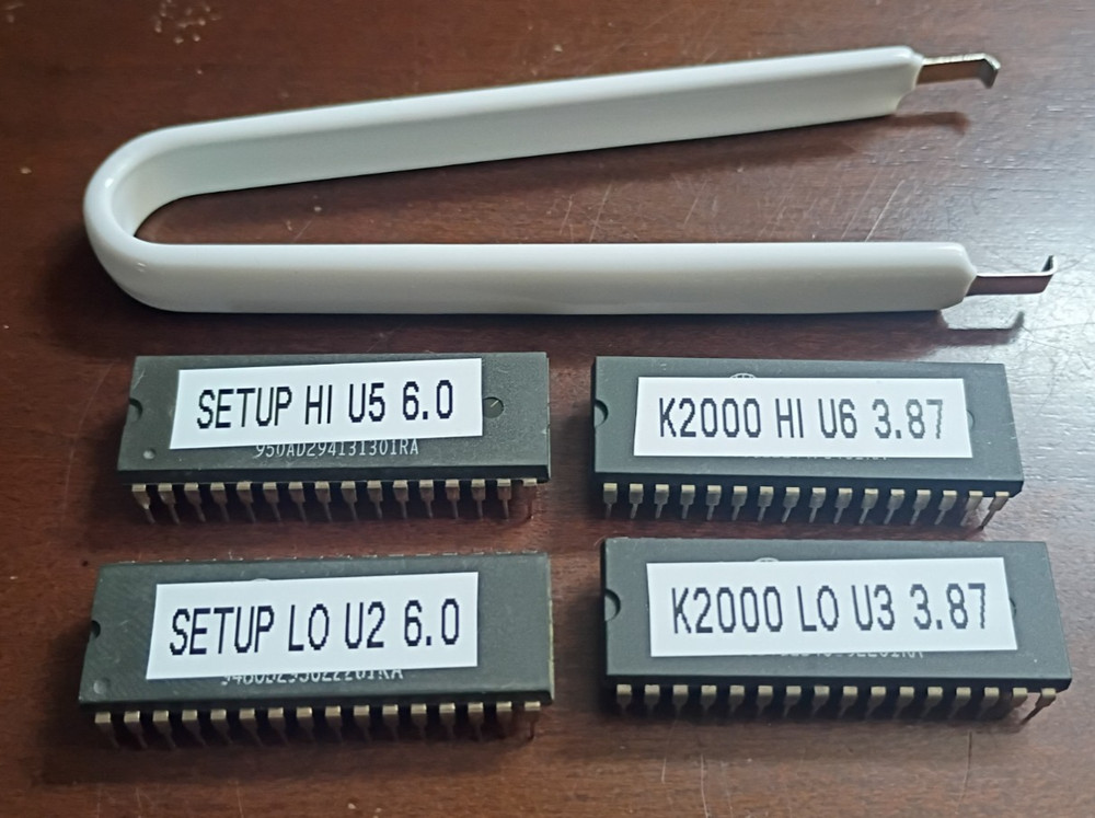 Kurzweil K2000 EPROM set upgrade version 3.87 OS Plus Chip Puller Tool