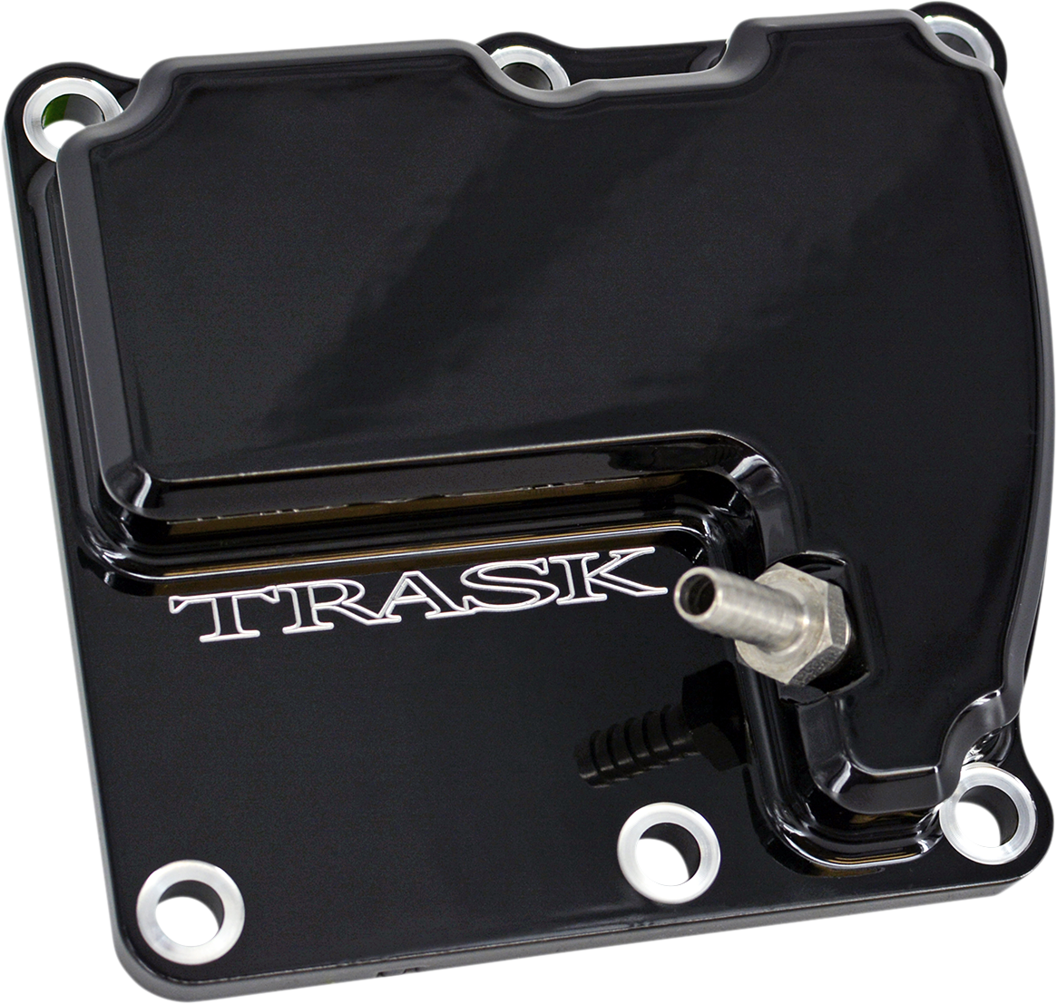 TRASK - TM-2041BK - Check M8 Vented Transmission Top Cover for Harley-Davidson S