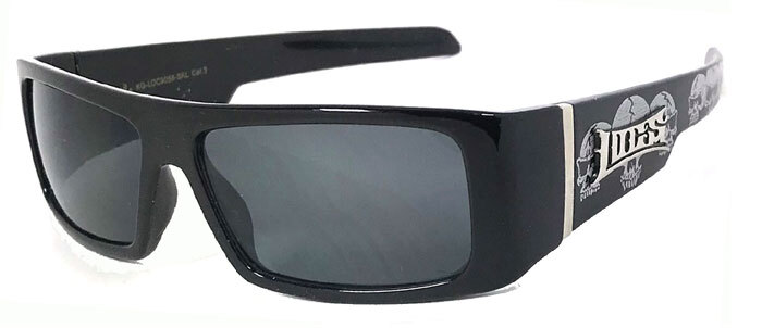 KIDS TEENAGER Locs Sunglasses HARDCORE Cholo Shades Eazy E Mad Dogger SKULL 9058