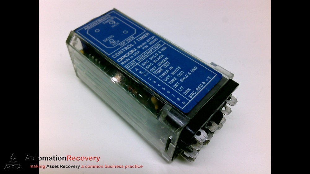 OPCON 8772A, CONTROL TIMER,9 PIN, 5-15 SECOND #205471