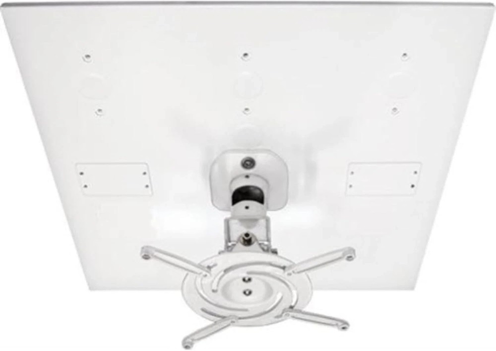 Adjustable 2x2 Drop Ceiling Projector Mounting Kit - White