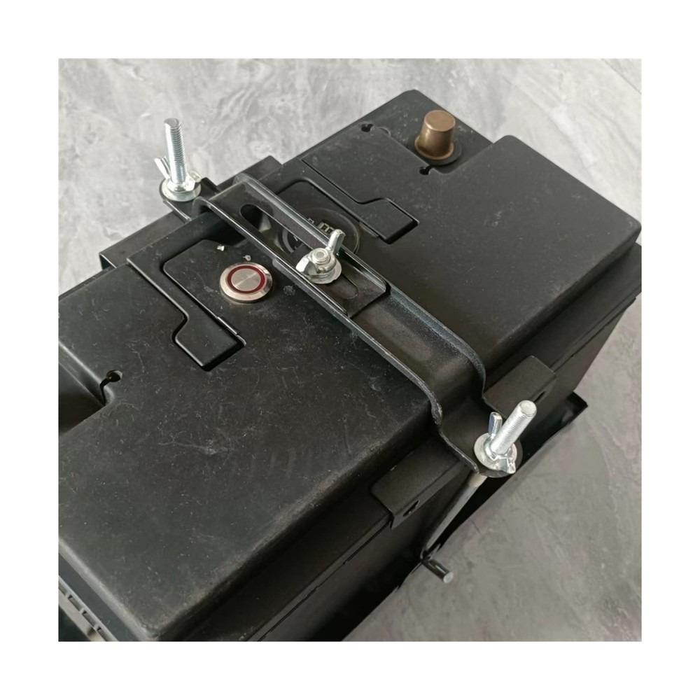 Premium Adjustable Battery Hold Down for Tray, Universal Adjustable Battery C...