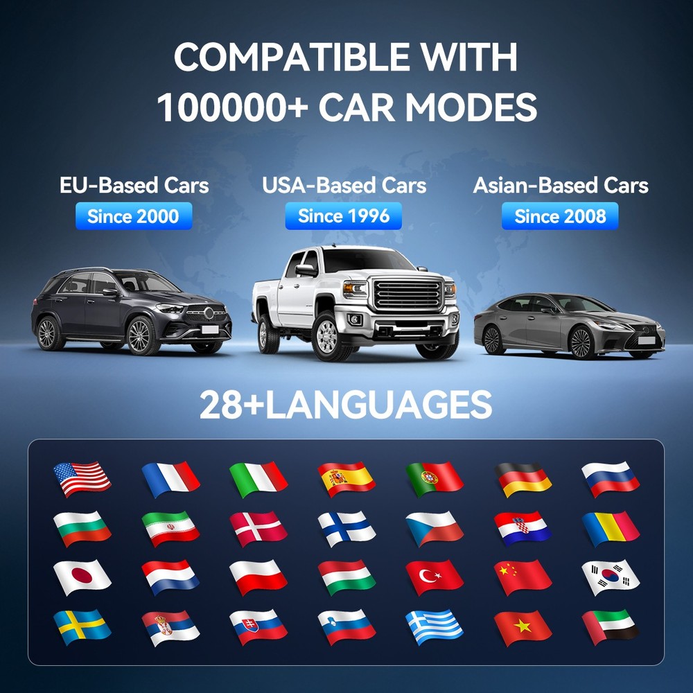 MUCAR 892BT+TKEY101+ipro TPMS Programming Car AI Diagnostic Tool KEY Coding 2026