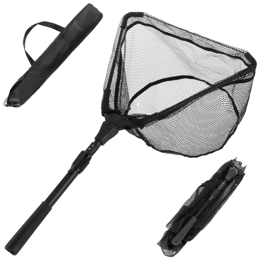 Fishing Net with Telescopic Handle and Foldable Head Lightweight