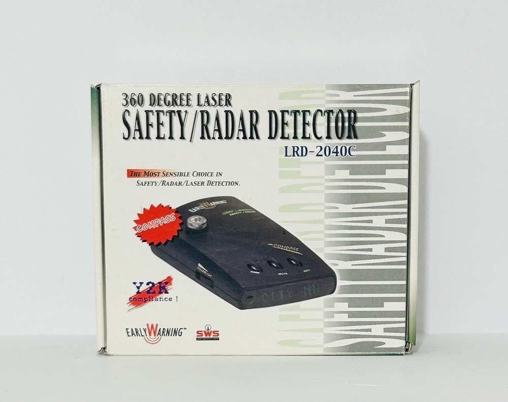 Early Warning Radar Detector  - LRD 2040C with Cig Lighter Plug EUC