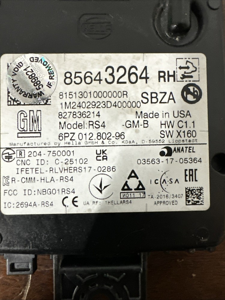 Genuine GM Object Sensor 85044767 ( 85643264 )