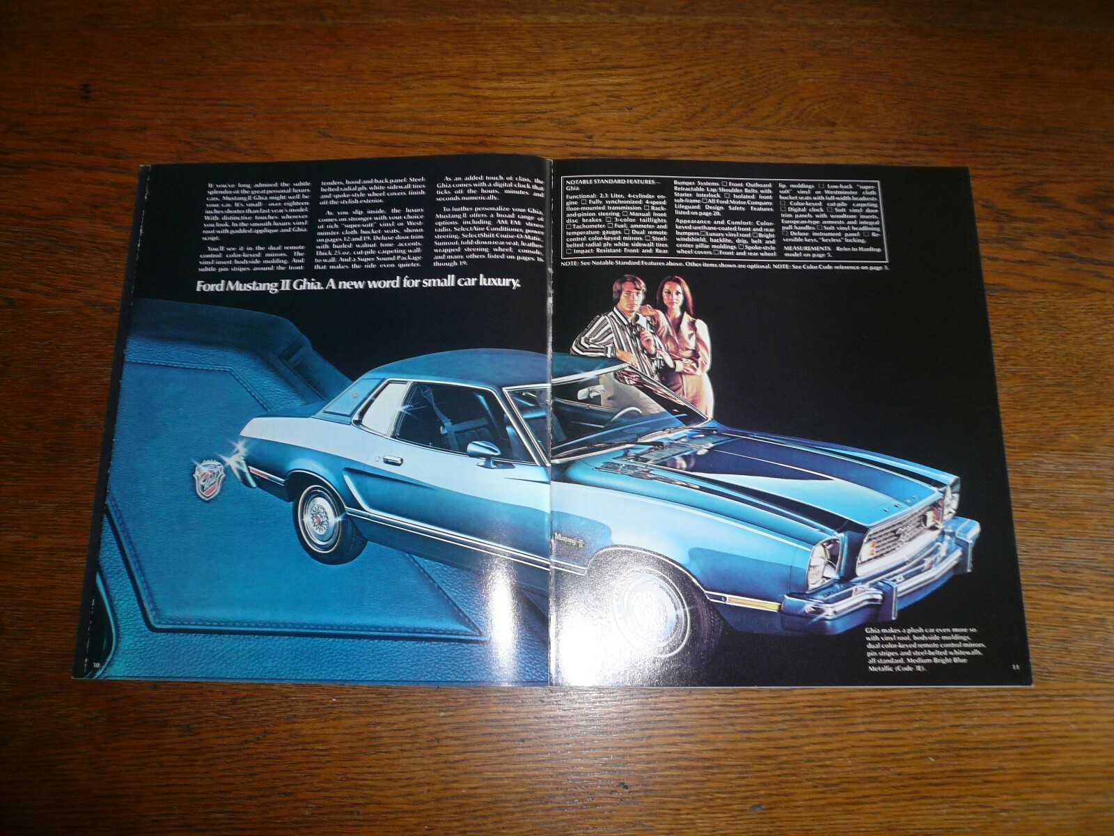 1974 Ford Mustang Sales Brochure- Vintage