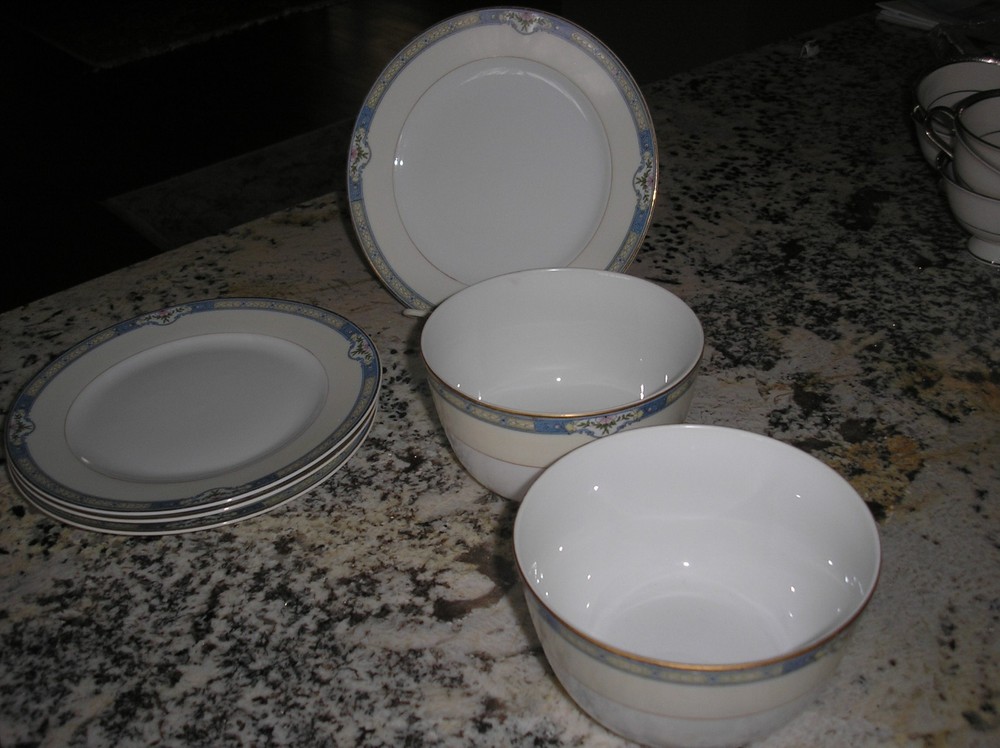 Noritake Vintage China Dinnerware Duluth Pattern 6 Pcs-See Description