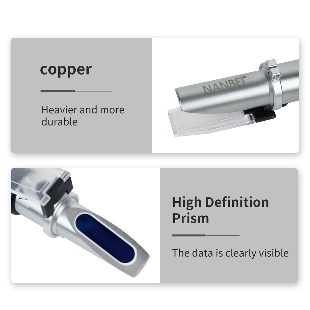 NANBEI 0-32% Brix Meter Refractometer with ATC, brix