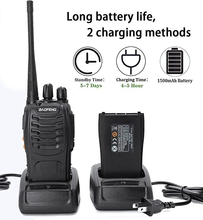 Baofeng Pofung BF-888s UHF 400-470MHz ABS Two-way Ham Radio Walkie Talkies 1pc