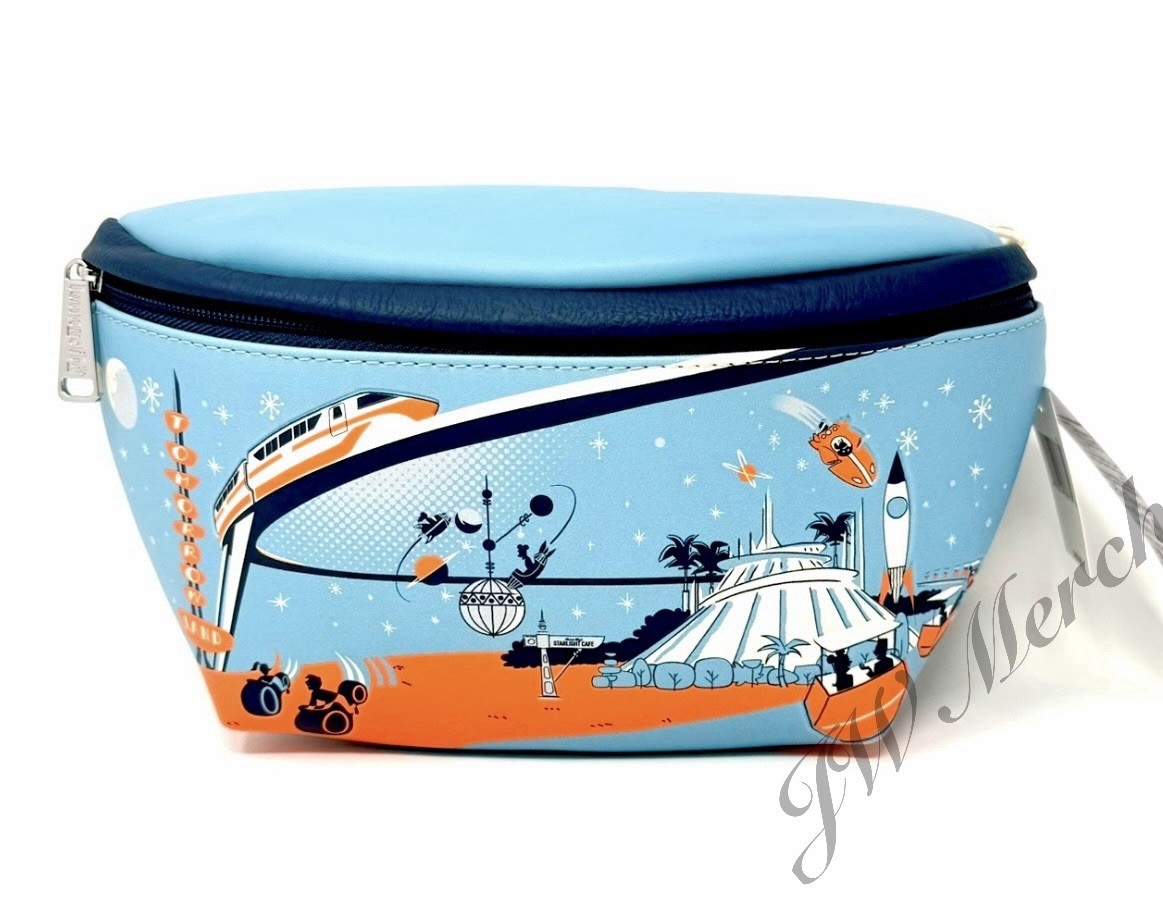 Disney Loungefly Disneyland Tomorrowland Space Mountain Retro Hip Fanny Pack NEW