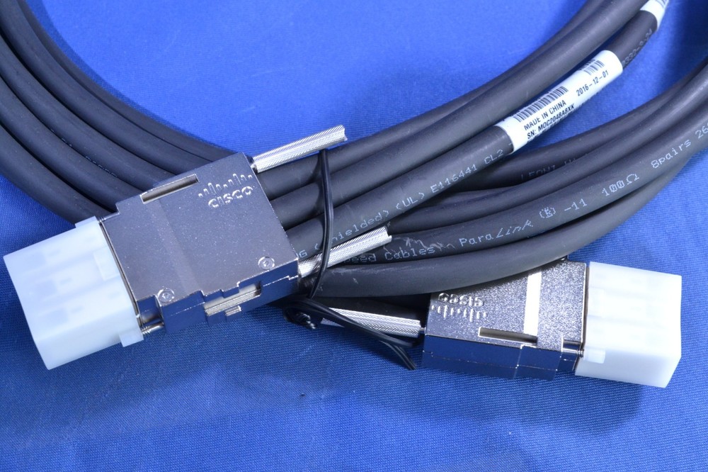 Lot of 3 Cisco Stackwise-480 STACK-T1-3M V01 Stacking Cable (J030406)
