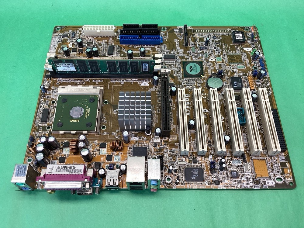 ASUS A7V600 Motherboard & AMD Athlon CPU Processor + RAM - Socket 462 - UNTESTED