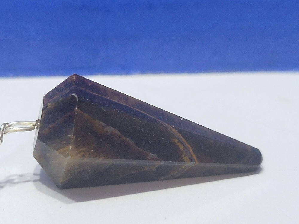 Vintage Tiger's Eye Pendulum for Dowsing
