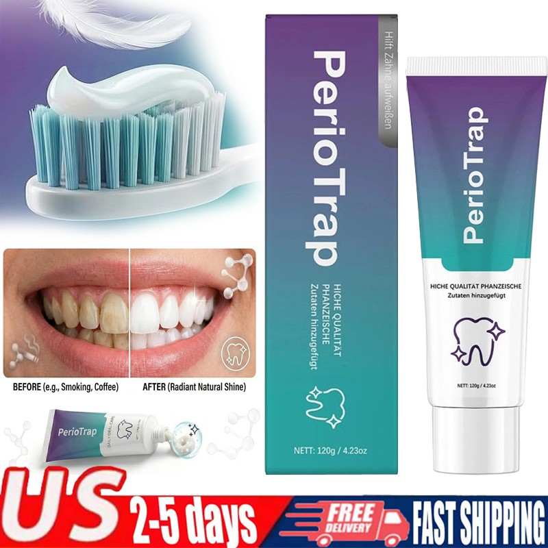 2 PCS PerioTrap Mint Flavor Gum Toothpaste Cleaning Toothpaste Sensitive Teeth